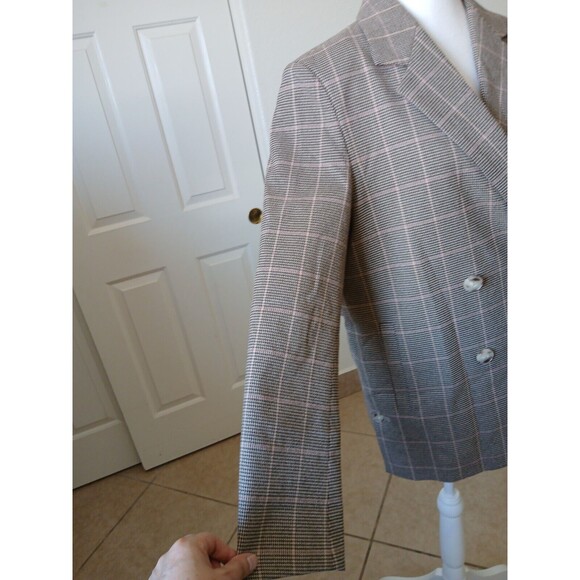 ENOR Plaid Double Breasted Women’s Blazer F - Picture 9 of 16